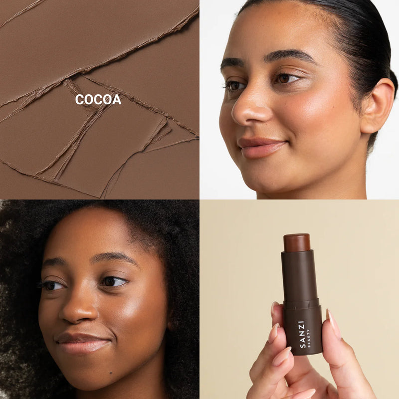 SANZI Bronzer Multi Stick (farve carmel eller cocoa)