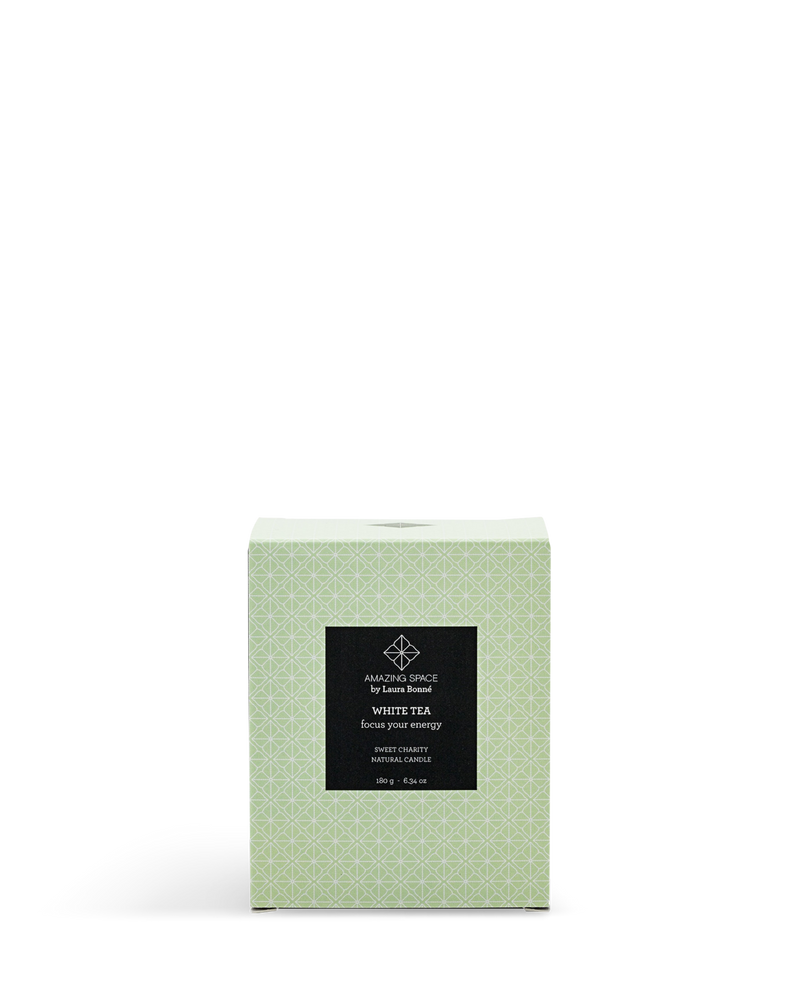 White Tea Candle – Focus Your Energy